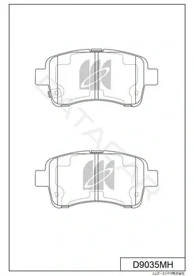 Тормозные колодки MK Kashiyama D9035MH
