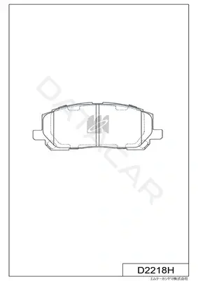 Тормозные колодки MK Kashiyama D2218H