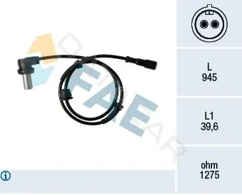 Датчик АБС FAE 78341