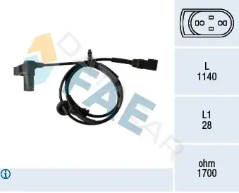 Датчик АБС FAE 78345