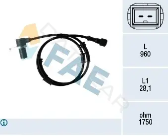 Датчик АБС FAE 78350