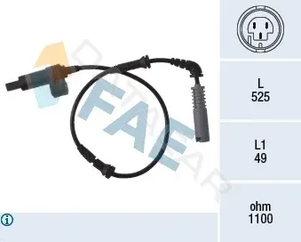 Датчик АБС FAE 78018
