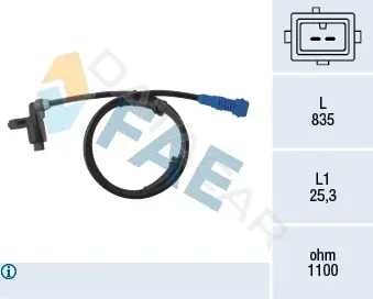 Датчик АБС FAE 78021