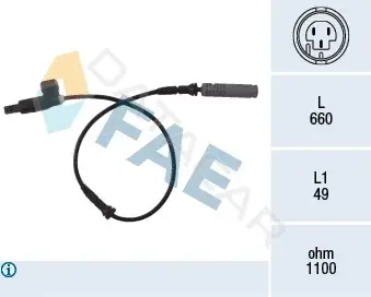 Датчик АБС FAE 78023