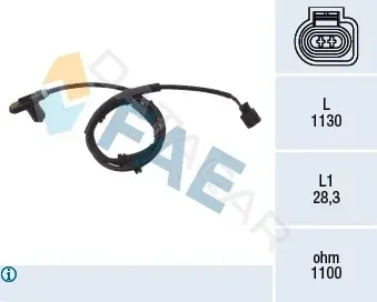 Датчик АБС FAE 78025