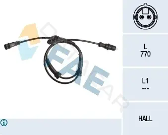 Датчик АБС FAE 78026