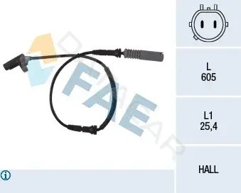 Датчик АБС FAE 78042