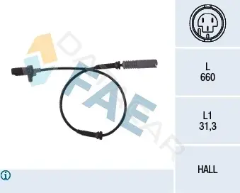 Датчик АБС FAE 78044