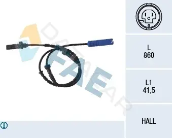 Датчик АБС FAE 78046