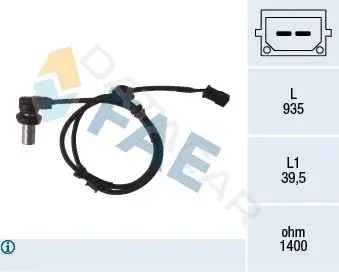 Датчик АБС FAE 78071