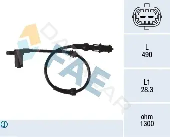 Датчик АБС FAE 78077