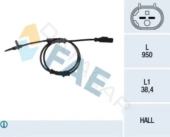 Датчик АБС FAE 78093