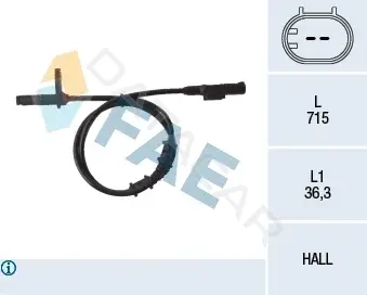 Датчик АБС FAE 78107