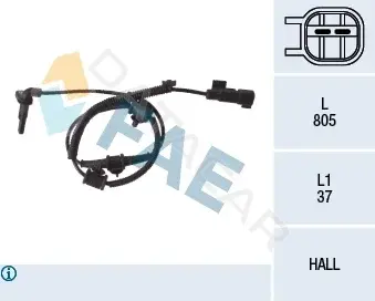 Датчик АБС FAE 78110