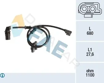 Датчик АБС FAE 78199
