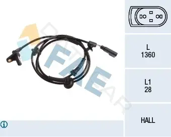 Датчик АБС FAE 78216