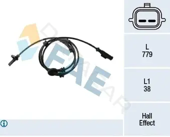 Датчик АБС FAE 78437