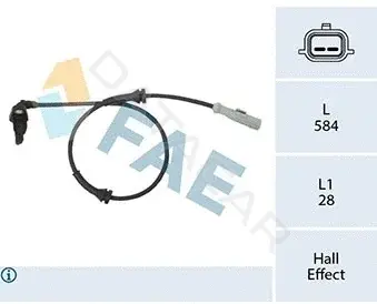 Датчик АБС FAE 78442