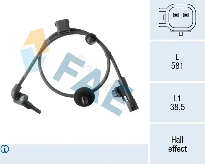 Датчик АБС FAE 78519