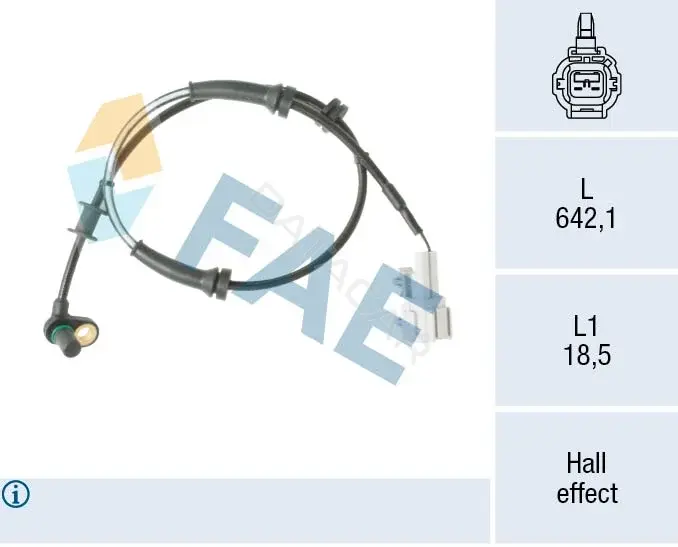 Датчик АБС FAE 78667