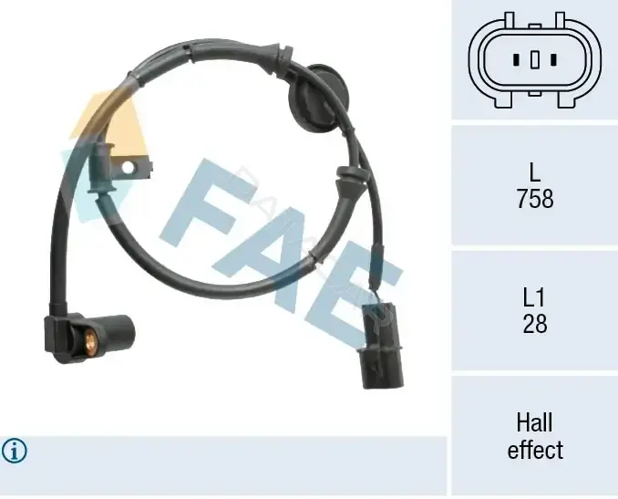 Датчик АБС FAE 78576