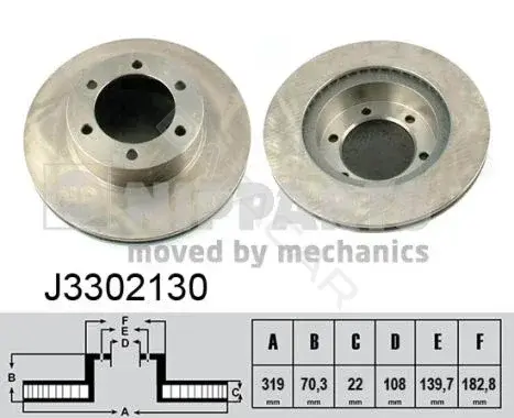 Тормозные диски NIPPARTS J3302130