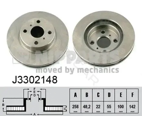 Тормозные диски NIPPARTS J3302148