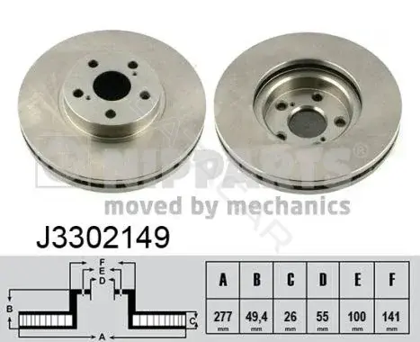 Тормозные диски NIPPARTS J3302149