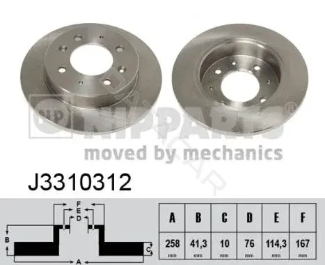 Тормозные диски NIPPARTS J3310312