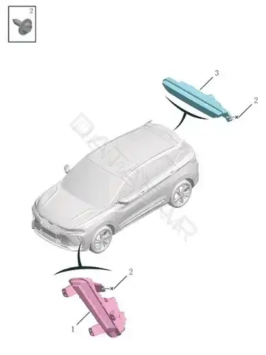Противотуманные фары GEELY 7054024700