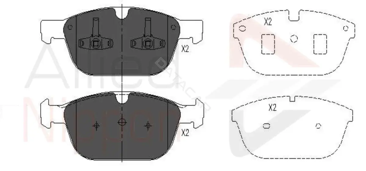 Тормозные колодки ALLIED NIPPON ADB06069