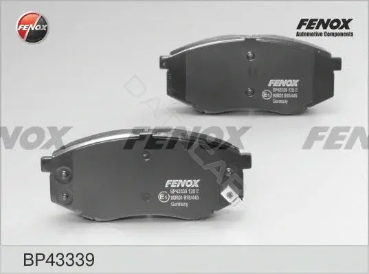 Тормозные колодки FENOX BP43339