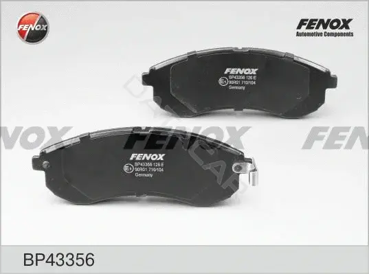Тормозные колодки FENOX BP43356
