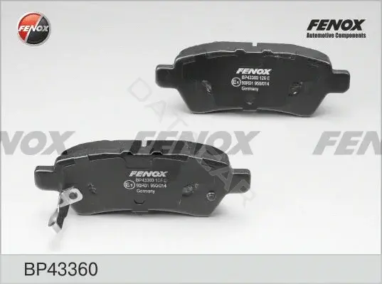 Тормозные колодки FENOX BP43360