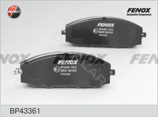Тормозные колодки FENOX BP43361