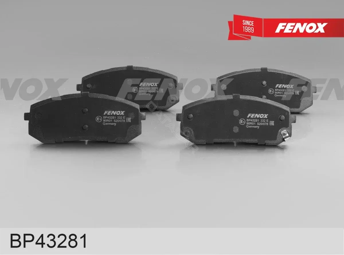 Тормозные колодки FENOX BP43281