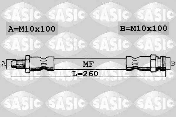 Тормозные шланги SASIC SBH0168