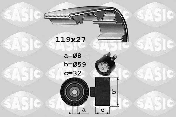 Комплект ГРМ SASIC 1754026