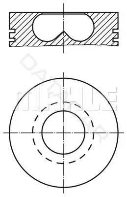 Поршень двигателя KNECHT/MAHLE 0156900