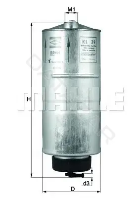 Топливный фильтр KNECHT/MAHLE KL39
