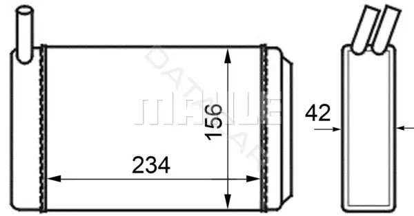 Радиатор печки KNECHT/MAHLE AH39000S