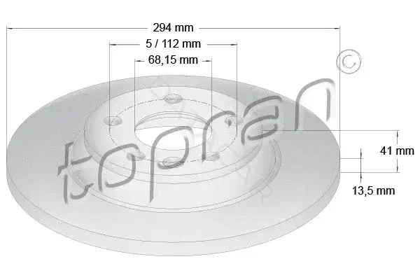 Тормозные диски TOPRAN 107692