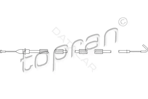 Трос двери TOPRAN 113434
