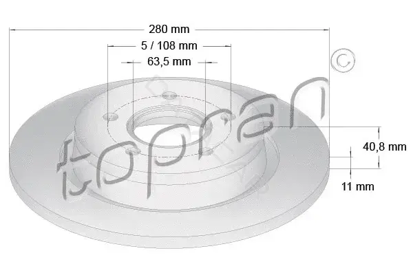 Тормозные диски TOPRAN 302333