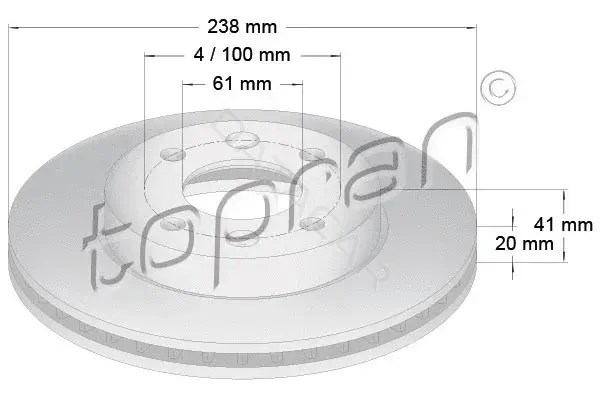 Тормозные диски TOPRAN 700176