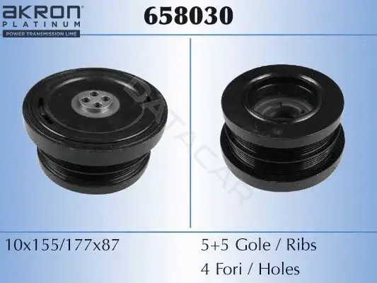 Шкив коленвала MALO 658030