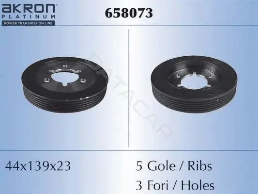 Шкив коленвала MALO 658073