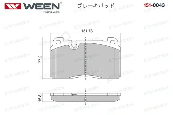 Тормозные колодки WEEN 151-0043