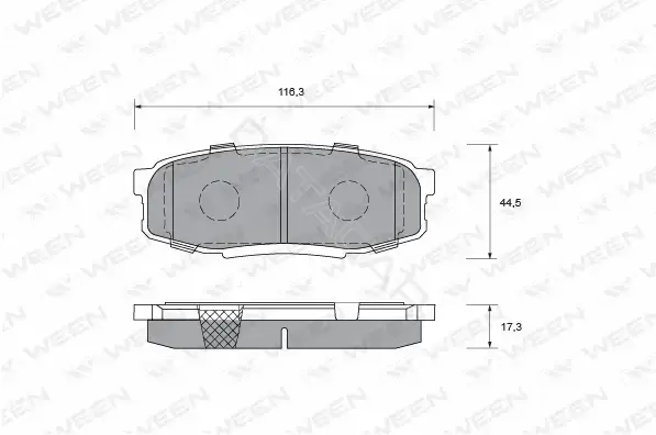 Тормозные колодки WEEN 151-0012