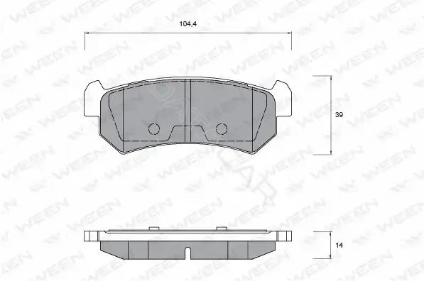 Тормозные колодки WEEN 151-1127